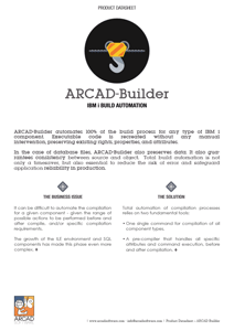 ARCAD Builder Datasheet