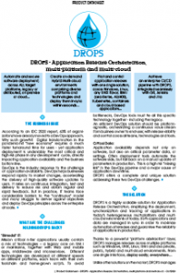 DROPS – Application Release Automation Solution Datasheet DROPS Datasheet