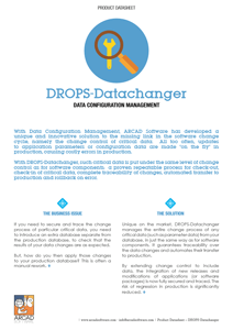 DROPS Datachanger Datasheet