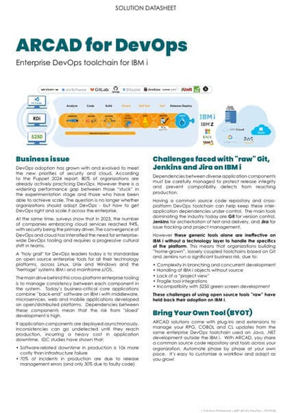 ARCAD for Devops Datasheet