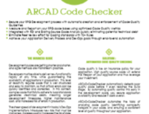ARCAD CodeChecker
