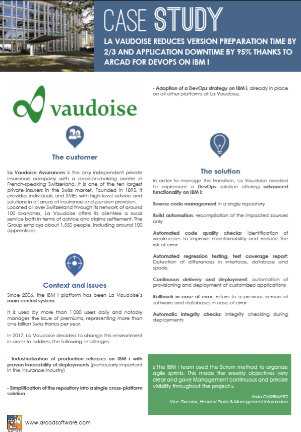 Customer Case Study LaVaudoise