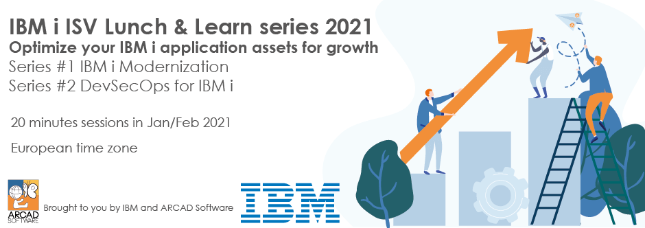 Banner Webinar - IBM i ISV Lunch Learn series 2021 - European time zone