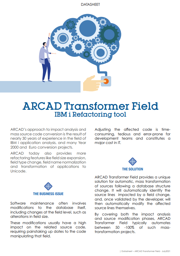 ARCAD TRansformer Field Datasheet