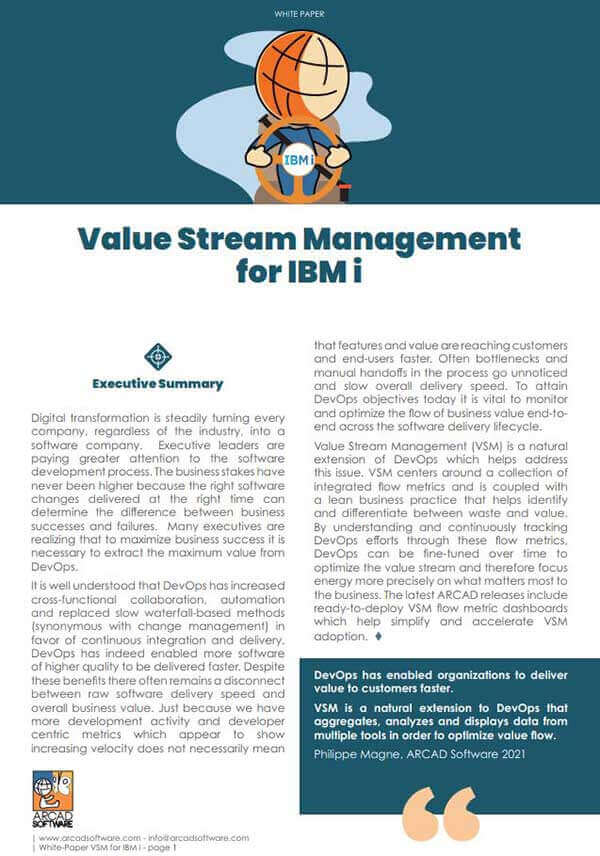 Mock up Value Stream Management White Paper