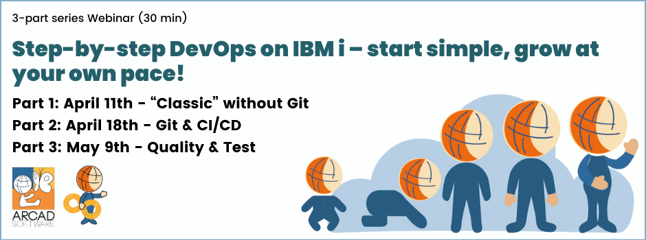 [3-part Webinar series] Step-by-step DevOps on IBM i – start simple, grow at your own pace!