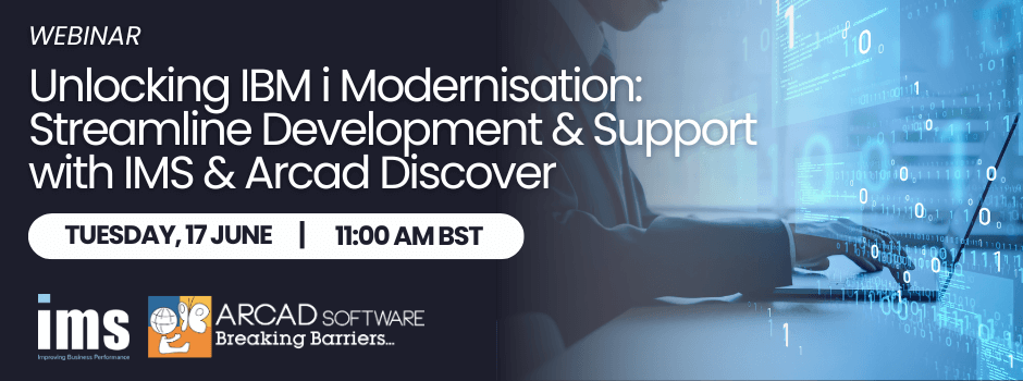 Unlocking IBM i modernization webinar banner