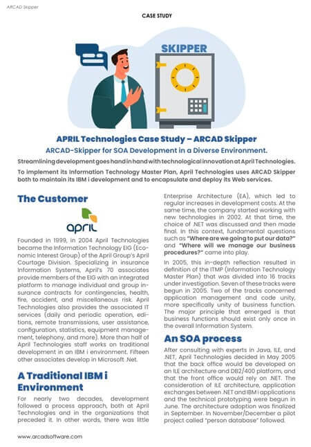 Success Story APRIL Technologies Skipper
