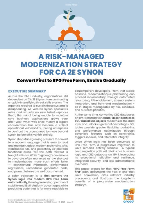 Banner wp A risk managed modernization strategy for CA 2E Synon