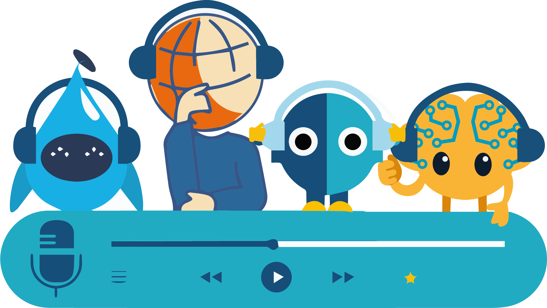 Illustration Podcast 4 Brands