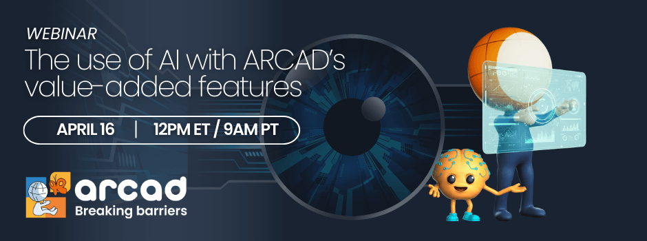 Banner Webinar Use of AI with ARCAD