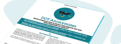 DOT Anonymizer Datasheet - DOT - Data Oriented Testing