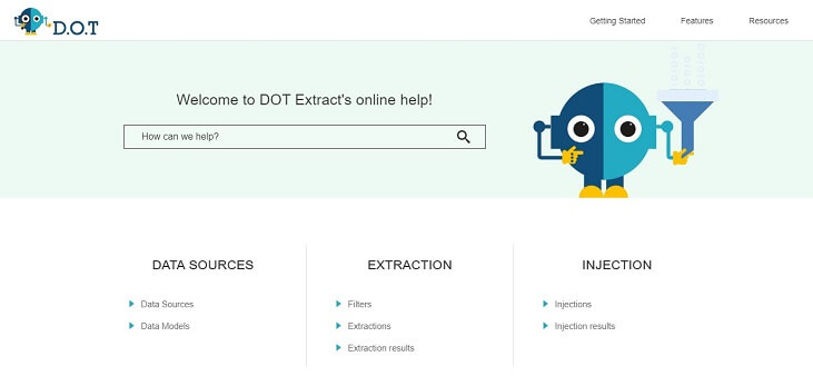 Online Help - DOT Extract